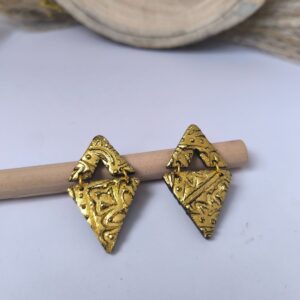 Pendientes Arcilla Gualdo | Arrebol Artesanía
