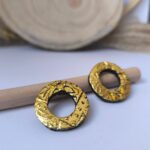 Pendientes Áureo | Pendientes Arcilla Polimérica | Arrebol Artesanía
