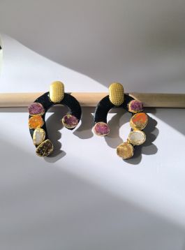 Colección Volcán: Pendientes Arcilla Polimérica | Arrebol Artesania
