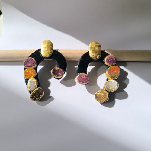 Pendientes Arcilla Polimérica: Colección Volcán | Arrebol Artesania