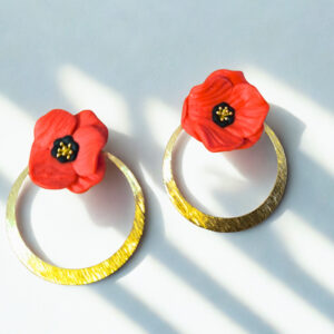 Pendientes Amapola Sol