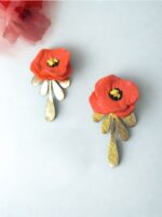 Pendientes Amapola Real