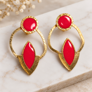 Pendientes Aura Carmesí